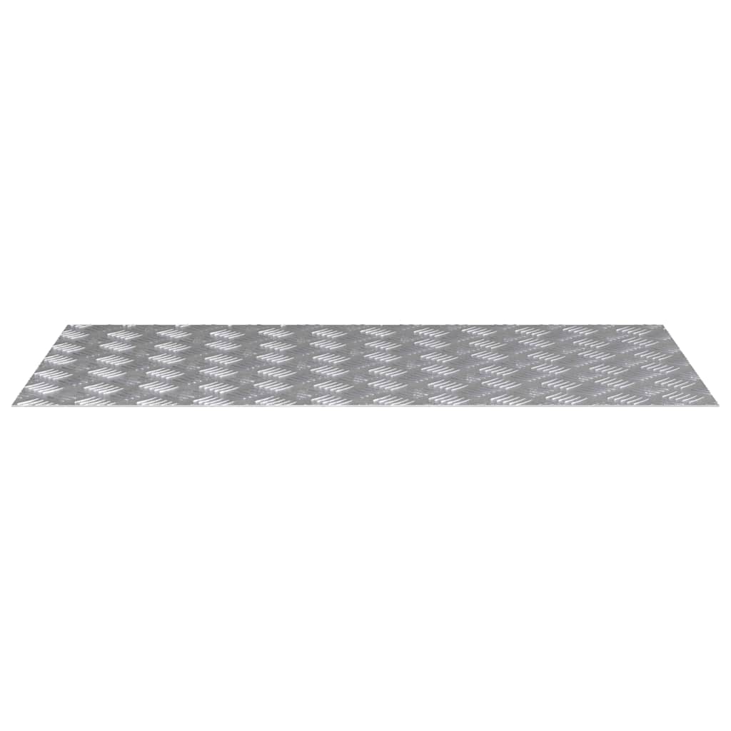 Plăci cu tablouri 2 pcs Argintiu 100 x 50 cm Aluminiu GartenMobel Dekor