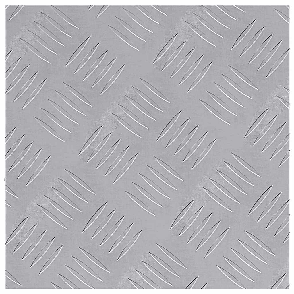 Plăci cu tablouri 2 pcs Argintiu 30 x 30 cm Aluminiu GartenMobel Dekor