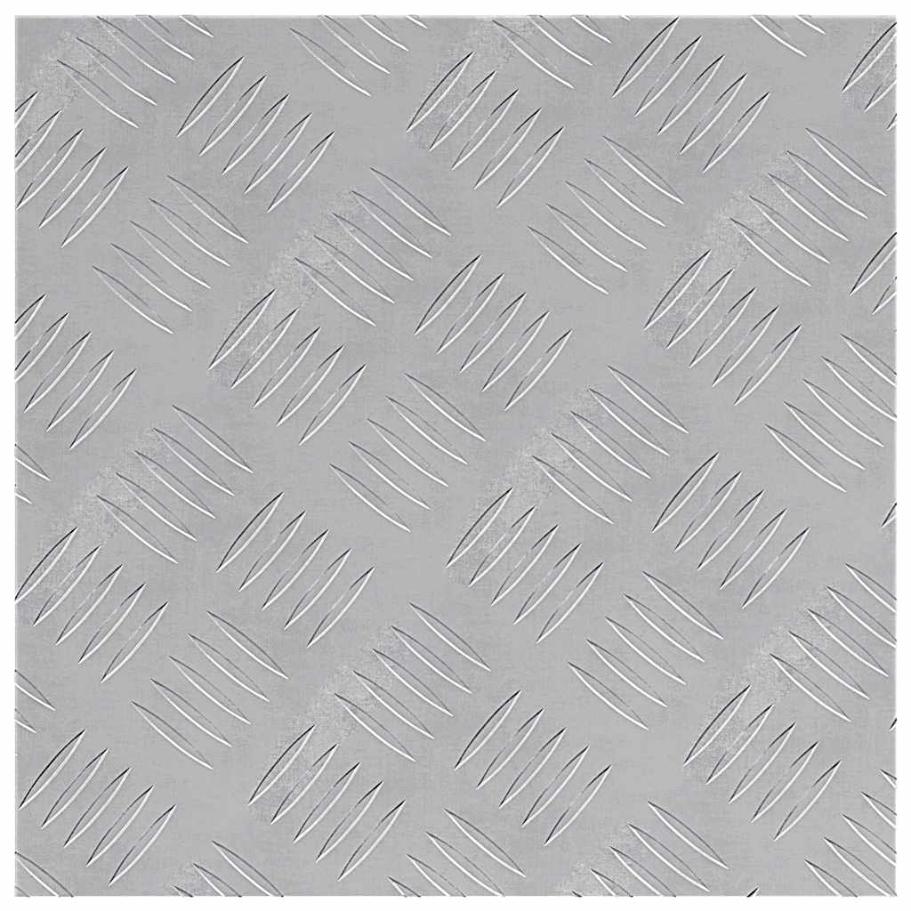 Plăci cu tablouri 2 pcs Argintiu 40 x 40 cm Aluminiu GartenMobel Dekor