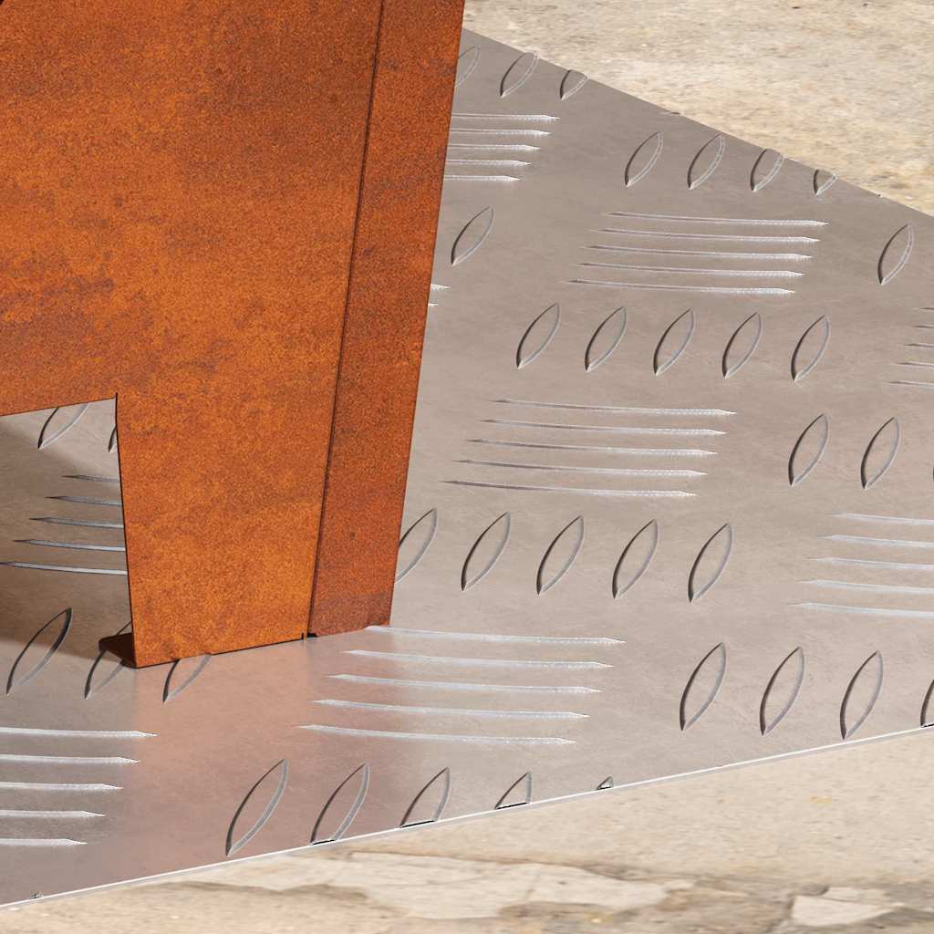 Plăci cu tablouri 2 pcs Argintiu 50 x 40 cm Aluminiu GartenMobel Dekor