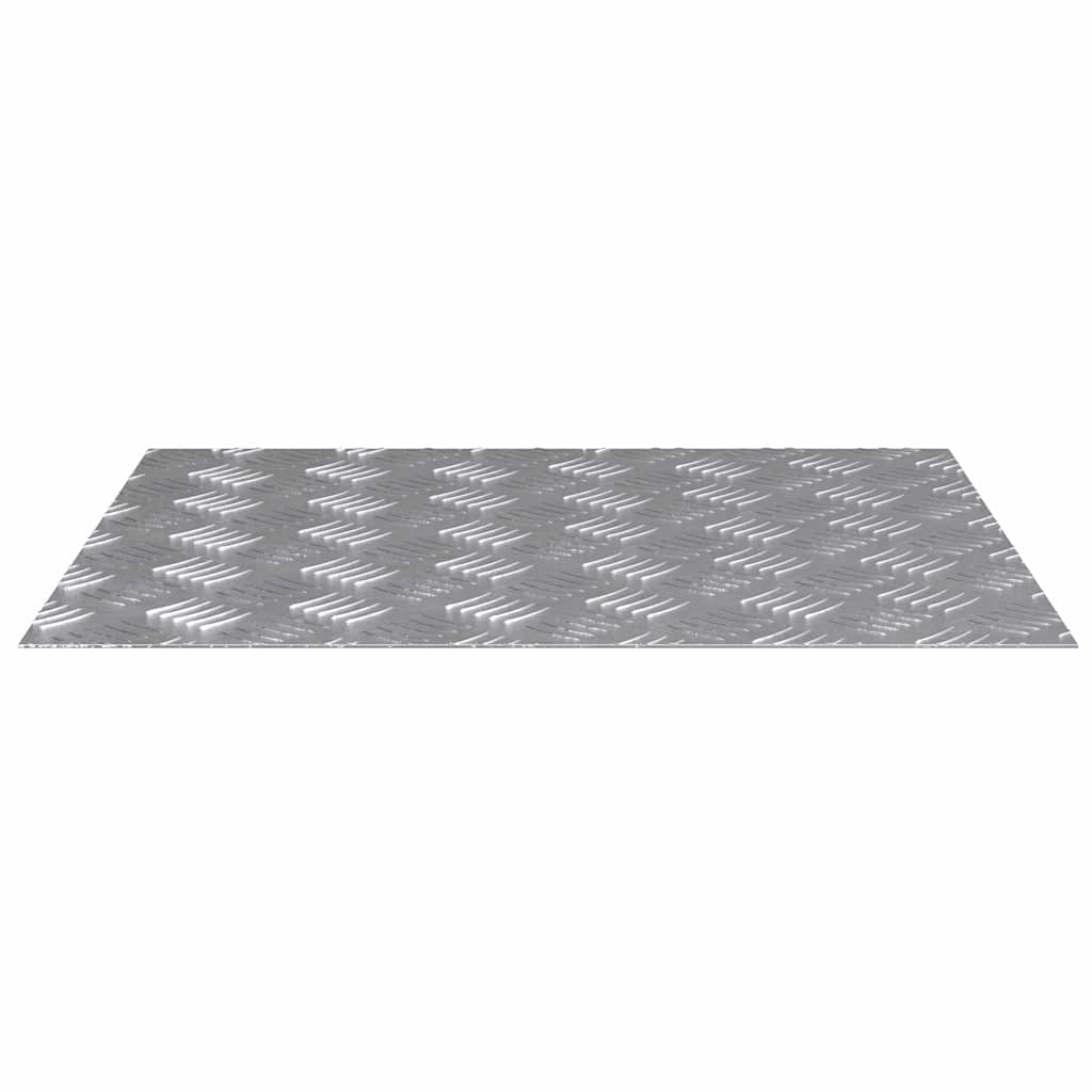 Plăci cu tablouri 2 pcs Argintiu 60 x 50 cm Aluminiu GartenMobel Dekor