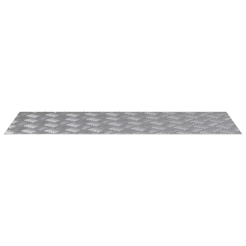 Plăci cu tablouri 4 pcs Argintiu 100 x 40 cm Aluminiu GartenMobel Dekor