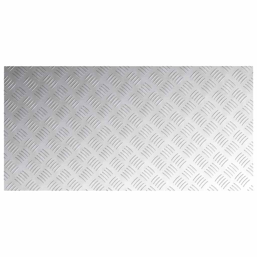 Plăci cu tablouri 4 pcs Argintiu 100 x 50 cm Aluminiu GartenMobel Dekor