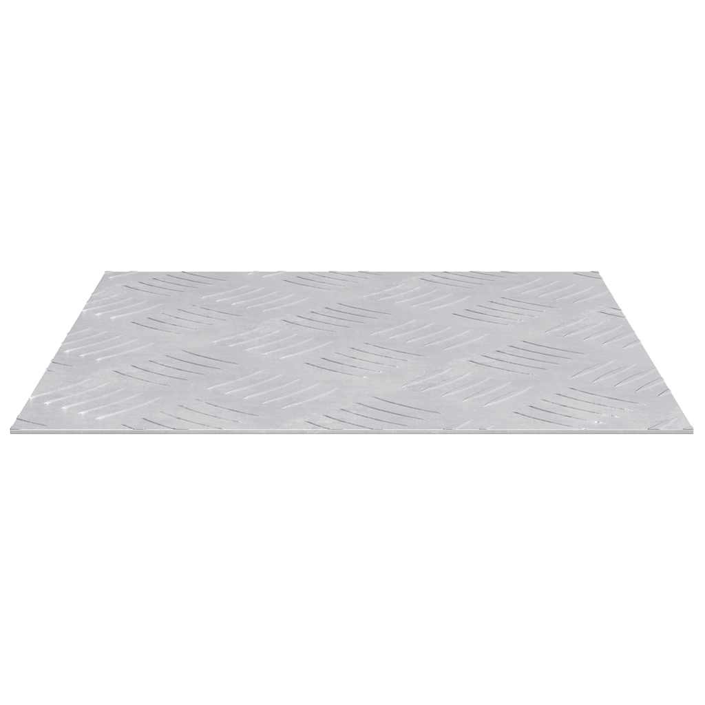 Plăci cu tablouri 4 pcs Argintiu 30 x 30 cm Aluminiu GartenMobel Dekor