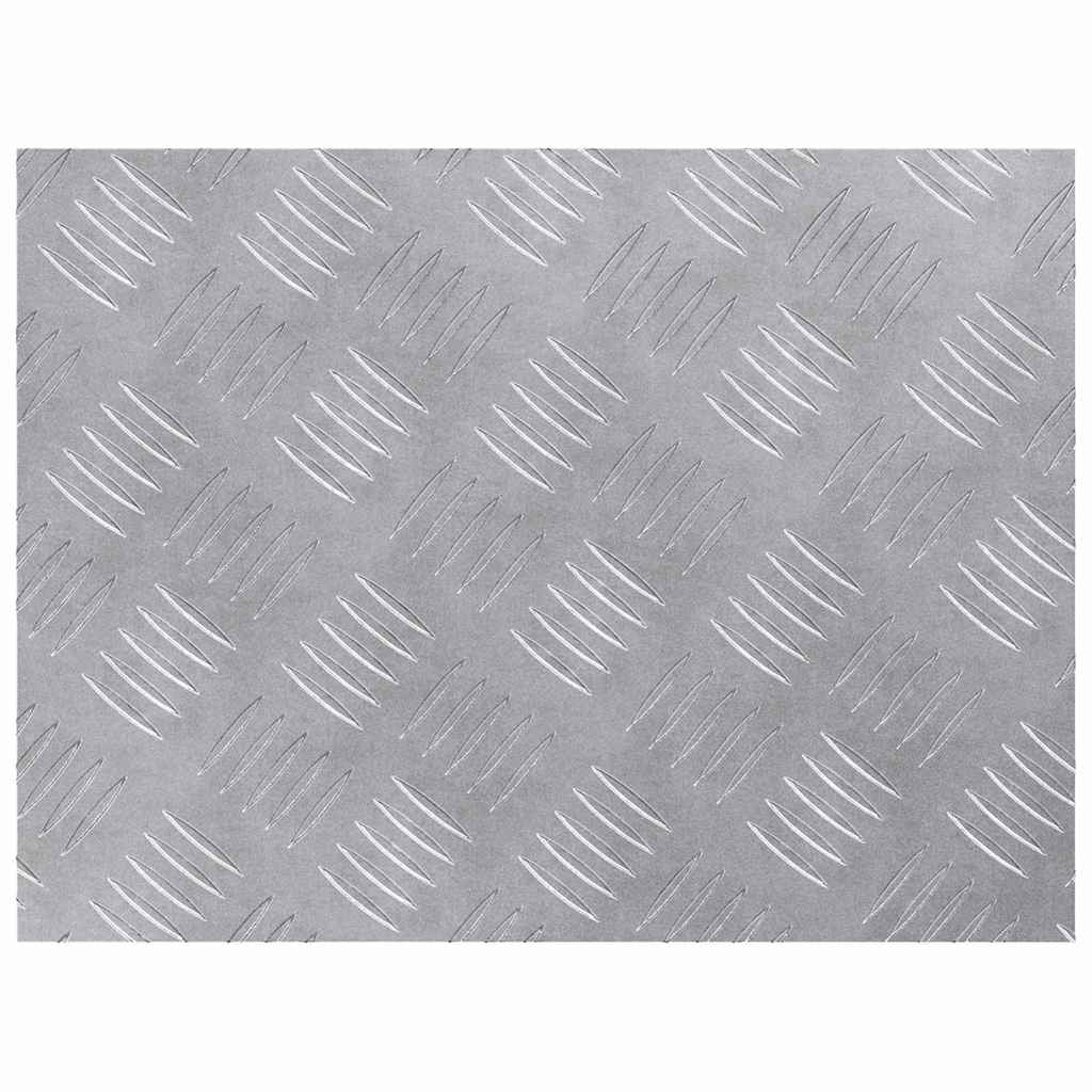 Plăci cu tablouri 4 pcs Argintiu 40 x 30 cm Aluminiu GartenMobel Dekor
