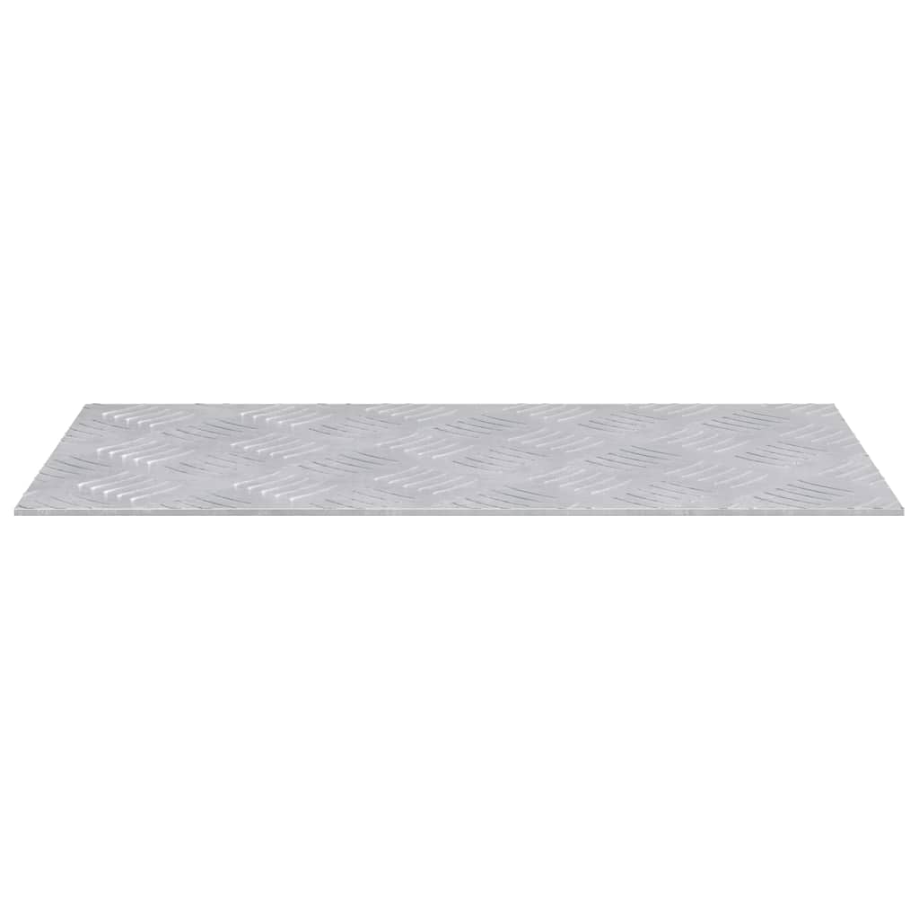 Plăci cu tablouri 4 pcs Argintiu 50 x 25 cm Aluminiu GartenMobel Dekor