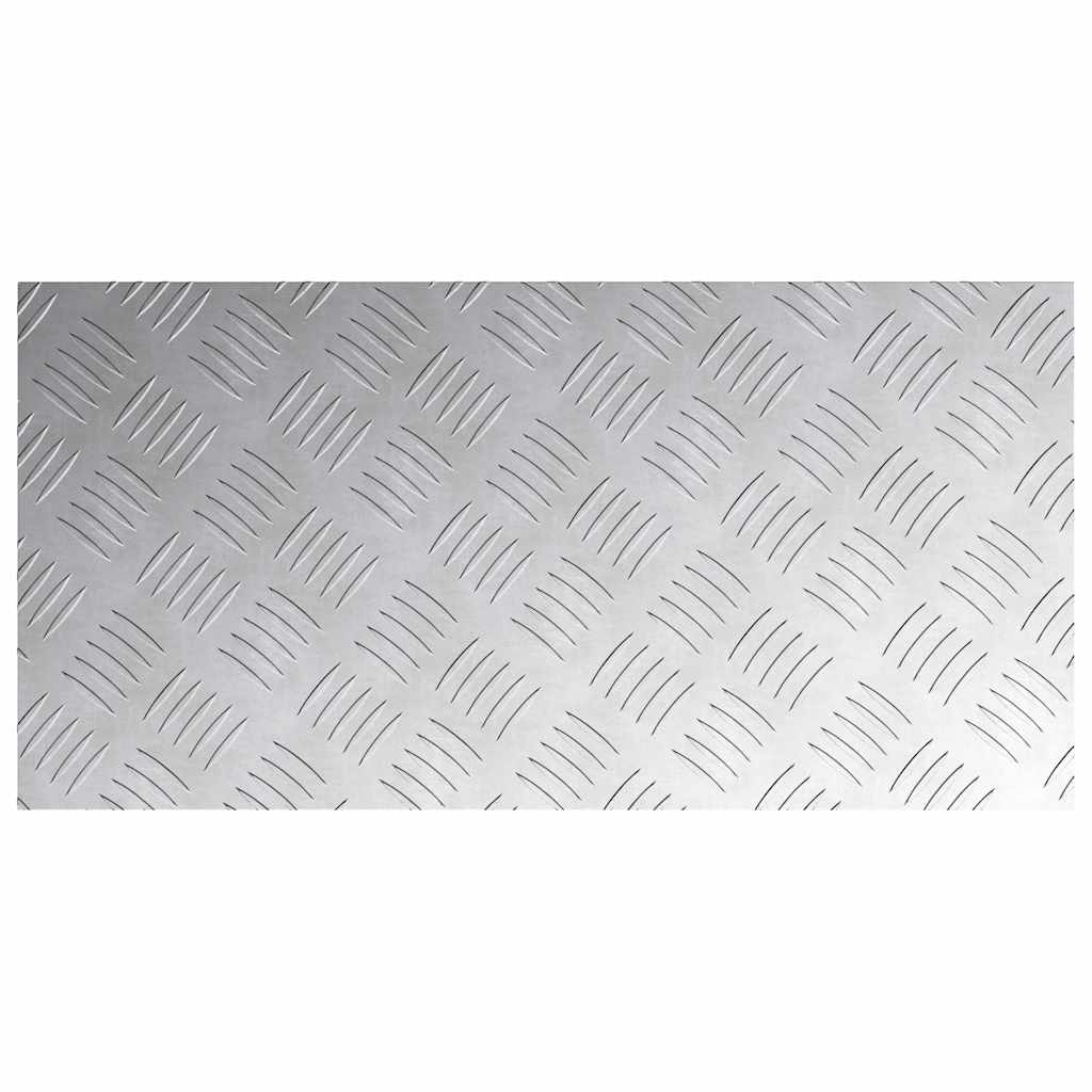 Plăci cu tablouri 4 pcs Argintiu 60 x 30 cm Aluminiu GartenMobel Dekor