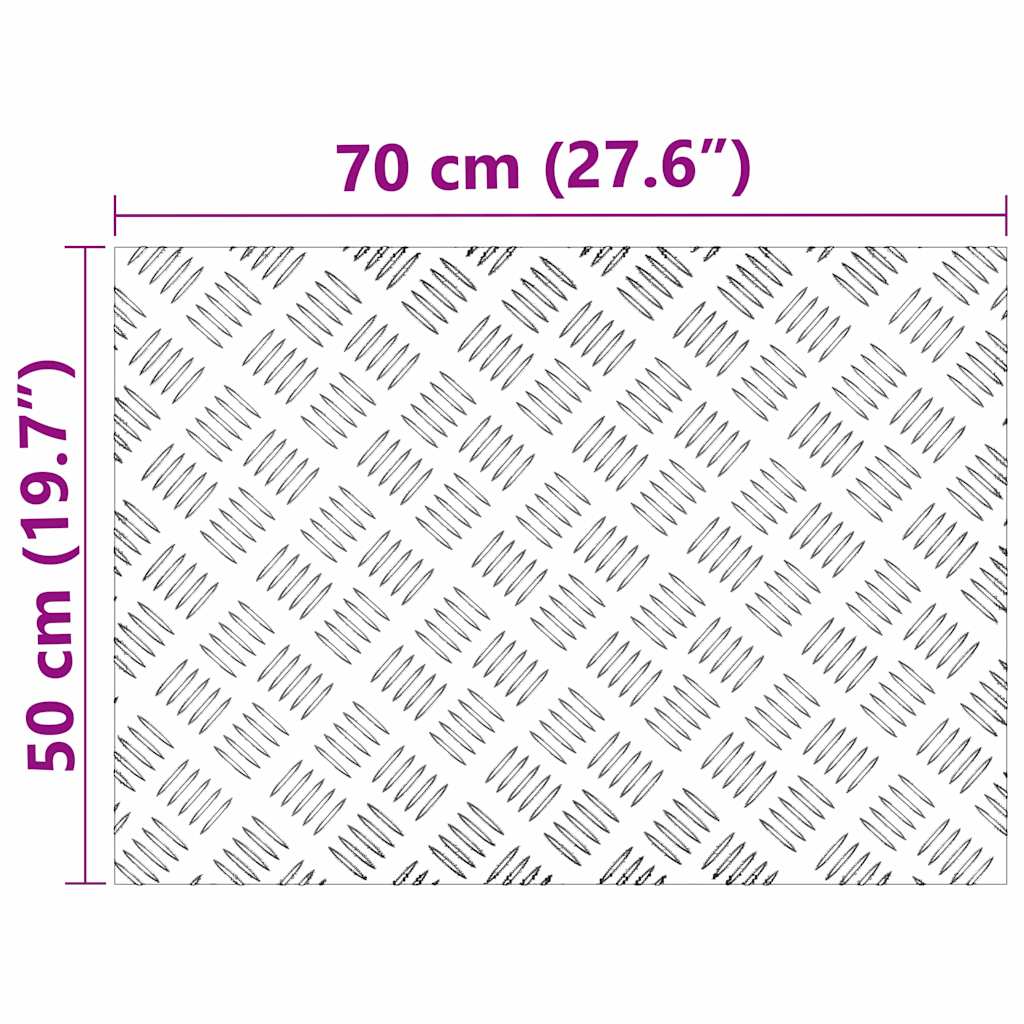 Plăci cu tablouri 4 pcs Argintiu 70 x 50 cm Aluminiu GartenMobel Dekor