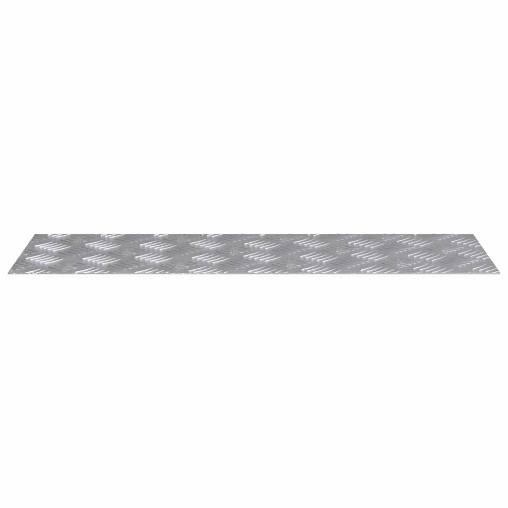 Plăci cu tablouri 4 pcs Argintiu 75 x 25 cm Aluminiu GartenMobel Dekor