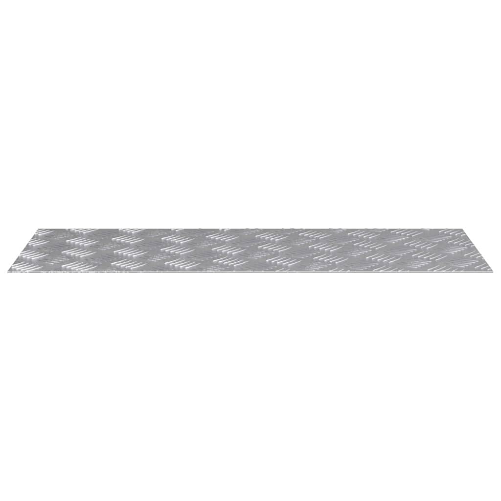 Plăci cu tablouri 4 pcs Argintiu 80 x 30 cm Aluminiu GartenMobel Dekor
