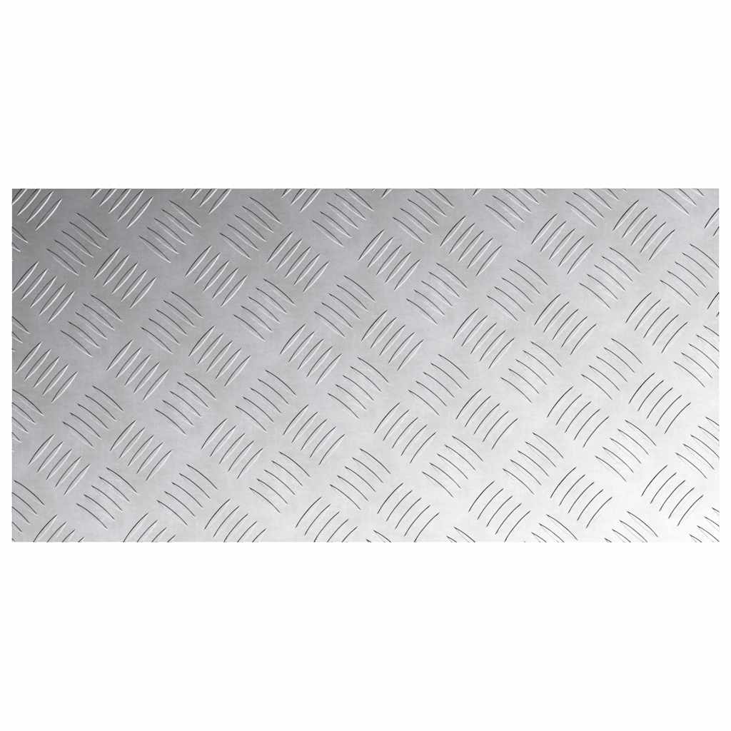 Plăci cu tablouri 4 pcs Argintiu 80 x 40 cm Aluminiu GartenMobel Dekor
