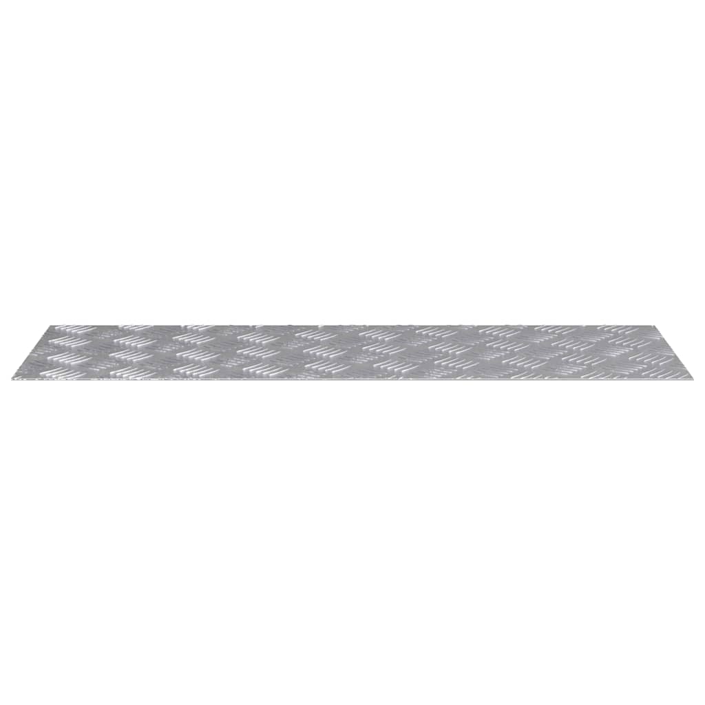 Plăci cu tablouri 4 pcs Argintiu 90 x 30 cm Aluminiu GartenMobel Dekor