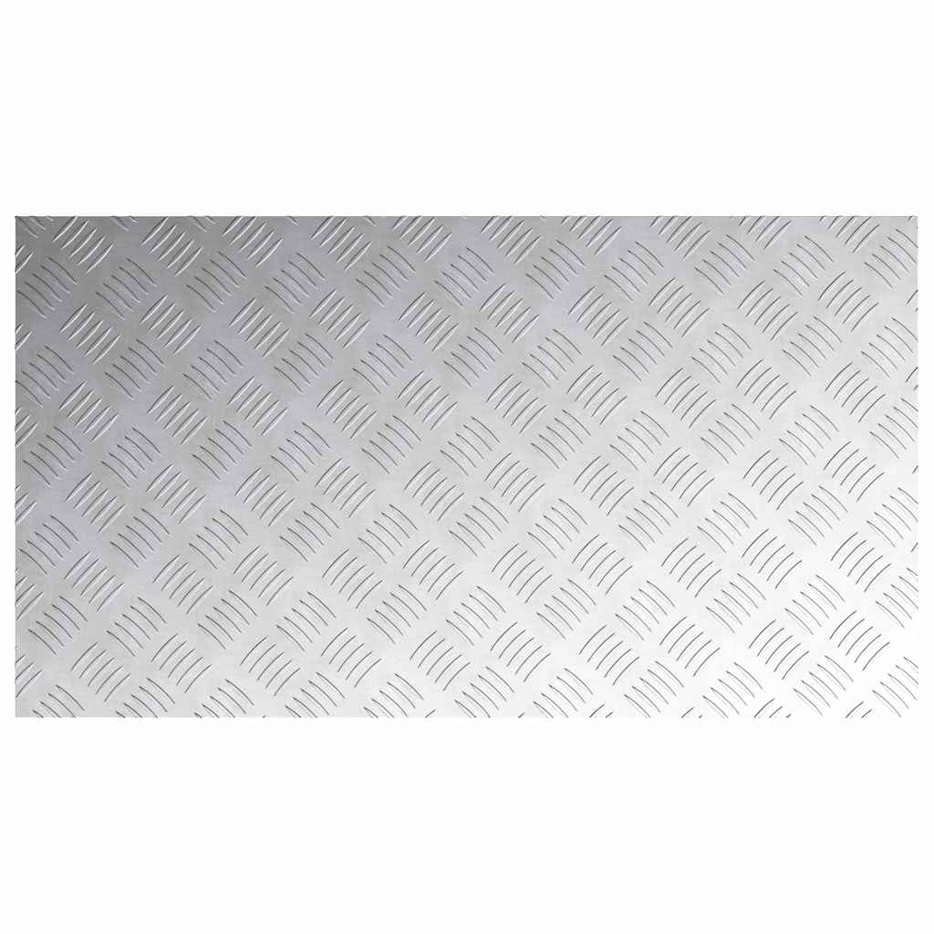 Plăci cu tablouri 4 pcs Argintiu 90 x 50 cm Aluminiu GartenMobel Dekor