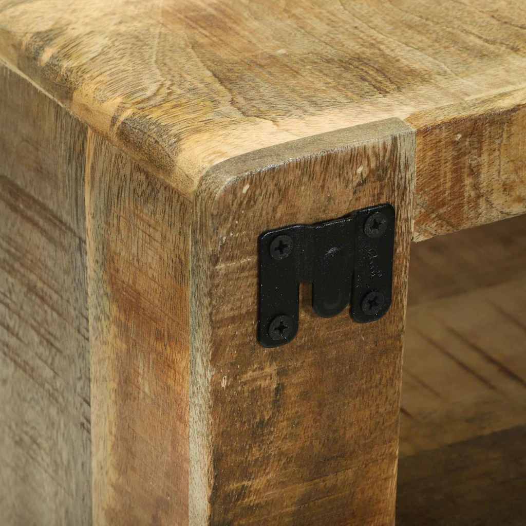 Set de Dulap TV 3 pcs Maro 100 x 30 x 32 cm Lemn masiv de mango GartenMobel Dekor