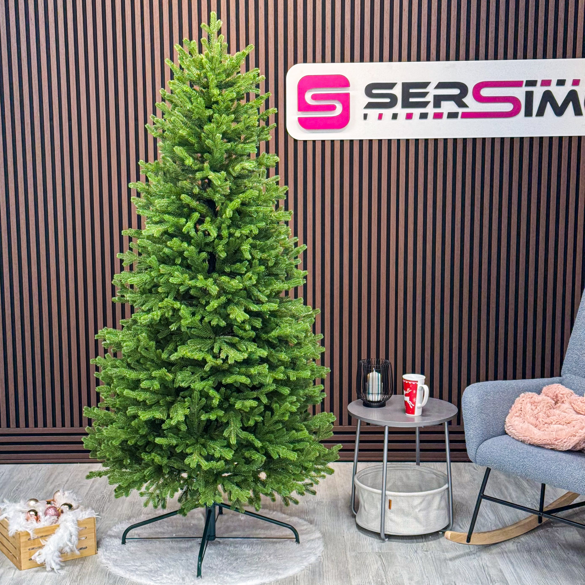 Brad artificial Sersimo, Alindra Elite, verde, integral 3D, 240 cm Household NewTrend