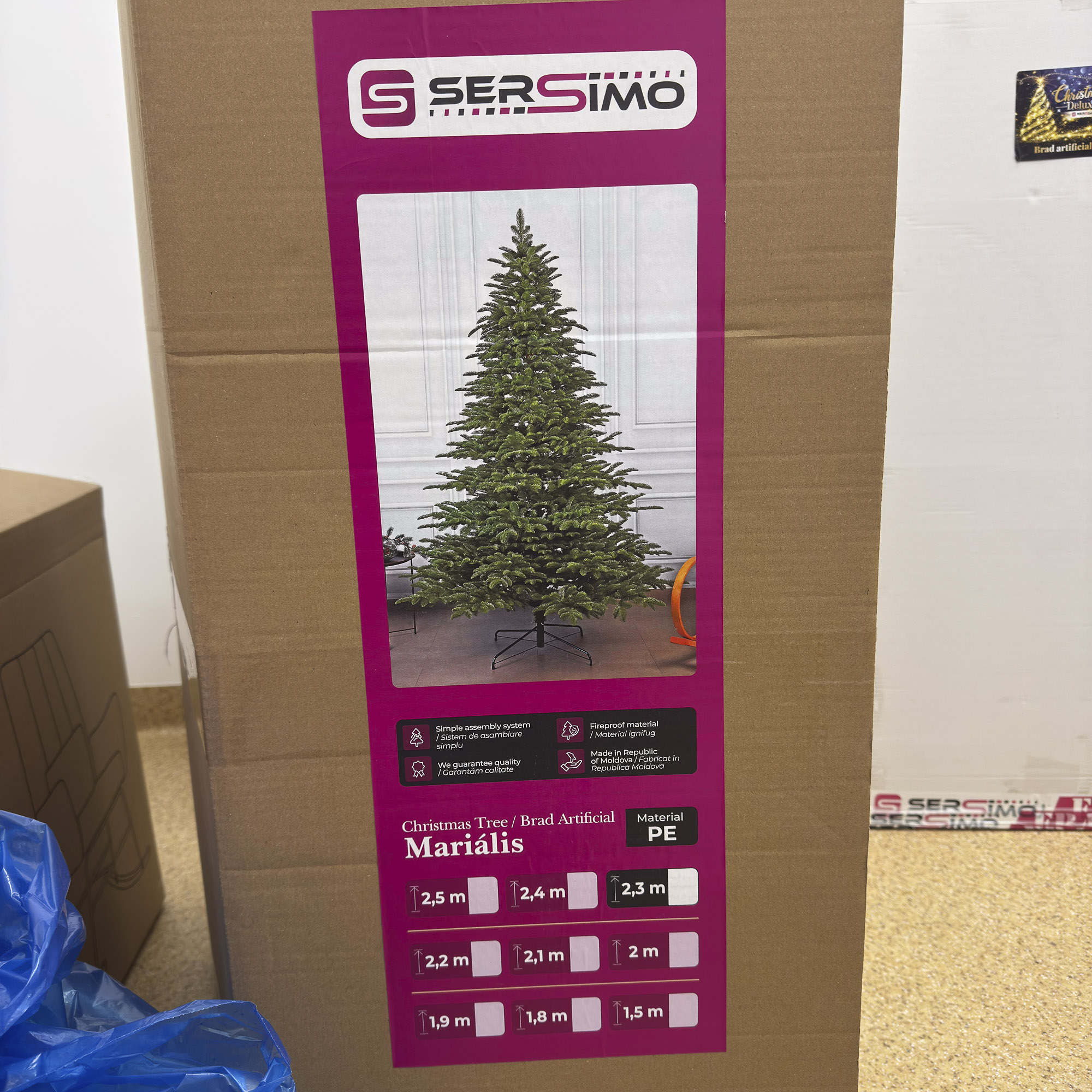 Brad artificial Sersimo, Mariális Elite, verde, integral 3D, 230 cm Household NewTrend