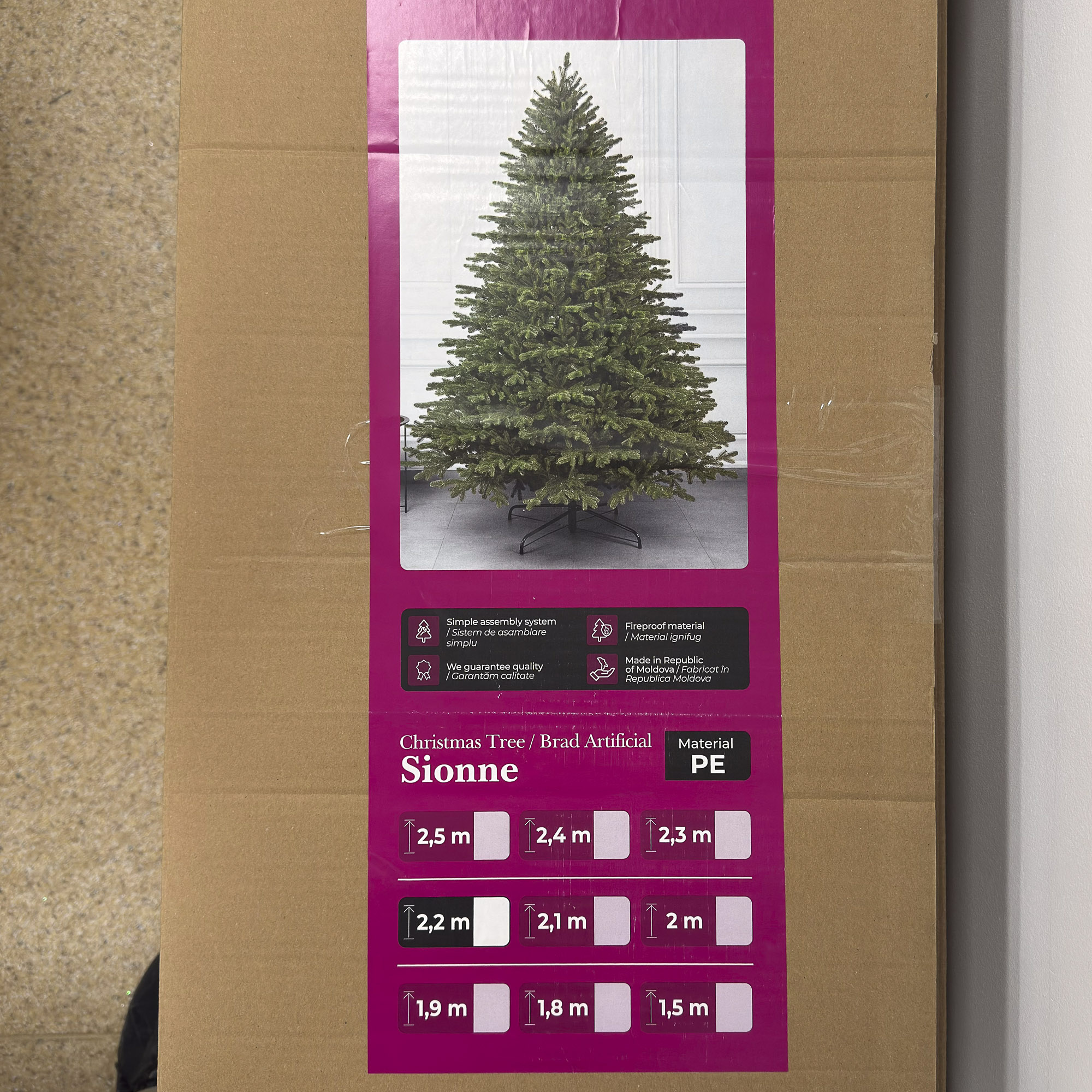 Brad artificial Sersimo, Sionne Elite, verde, integral 3D, 240 cm Household NewTrend