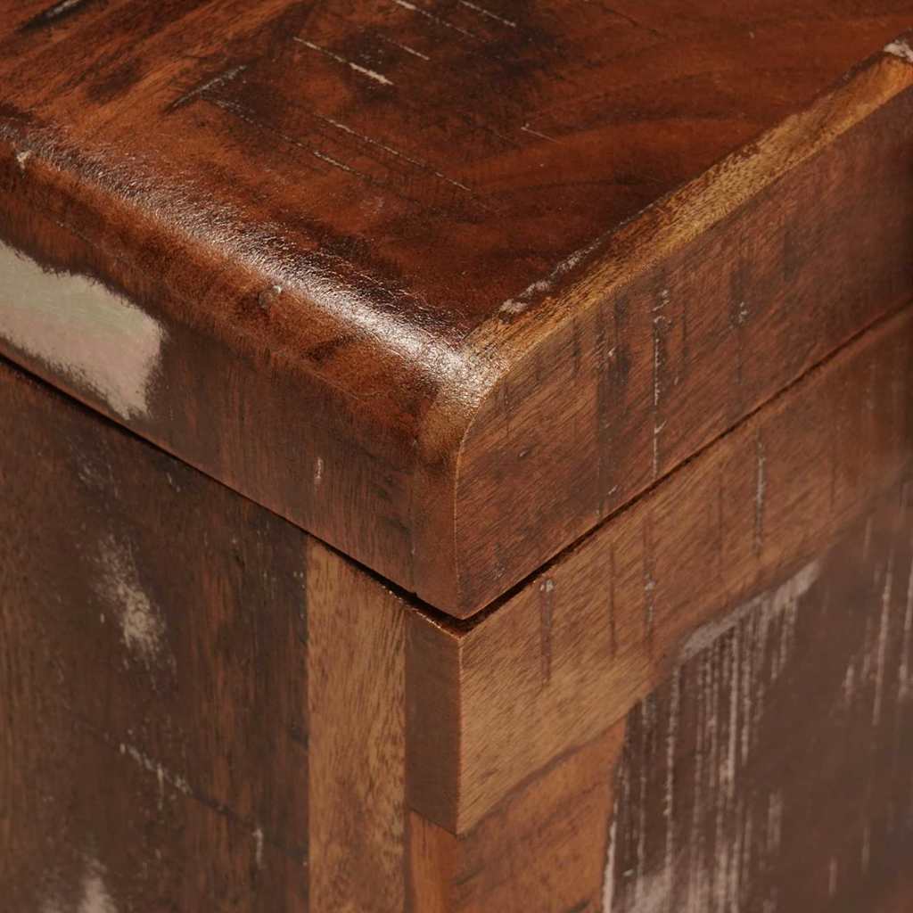 Cutie de depozitare 70 x 35 x 40 cm Lemn masiv reciclat GartenMobel Dekor