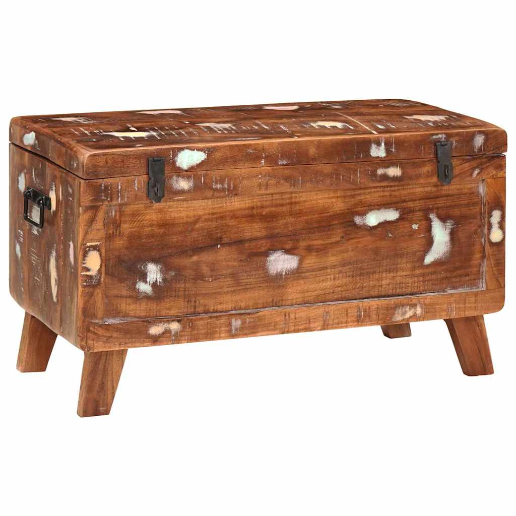 Cutie de depozitare 70 x 35 x 40 cm Lemn masiv reciclat GartenMobel Dekor