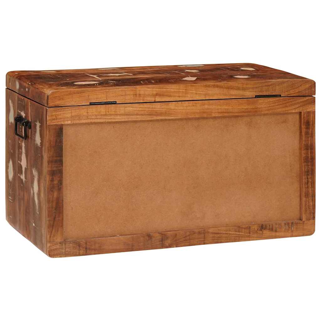 Cutie de depozitare cu blocare Multicolour Lemn masiv reciclat GartenMobel Dekor