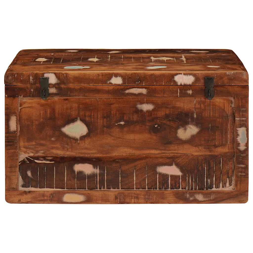 Cutie de depozitare cu blocare Multicolour Lemn masiv reciclat GartenMobel Dekor