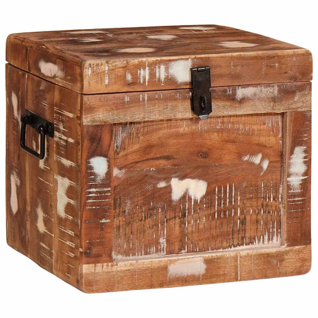 Cutie de depozitare cu blocare Multicolour Lemn masiv reciclat GartenMobel Dekor