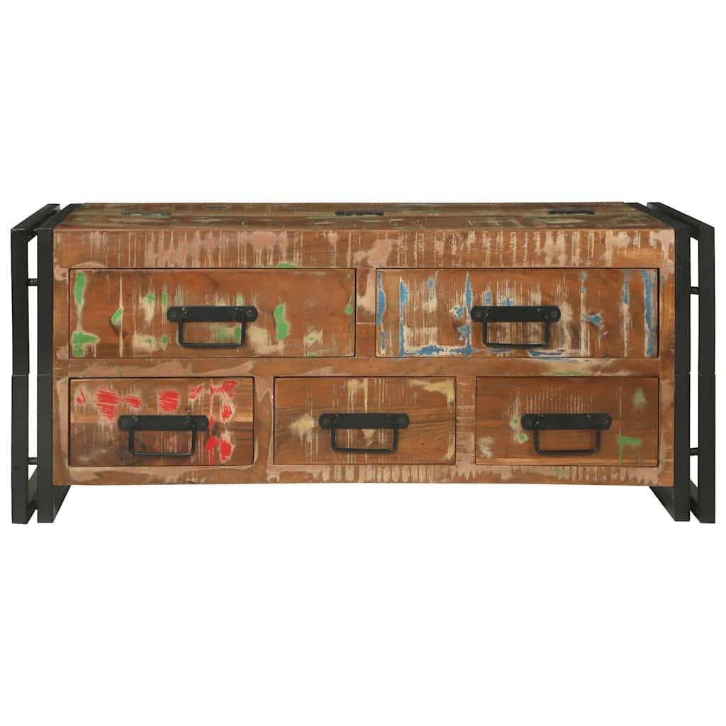 Masă de cafea Maro 90 x 50 x 38 cm Lemn masiv reciclat GartenMobel Dekor