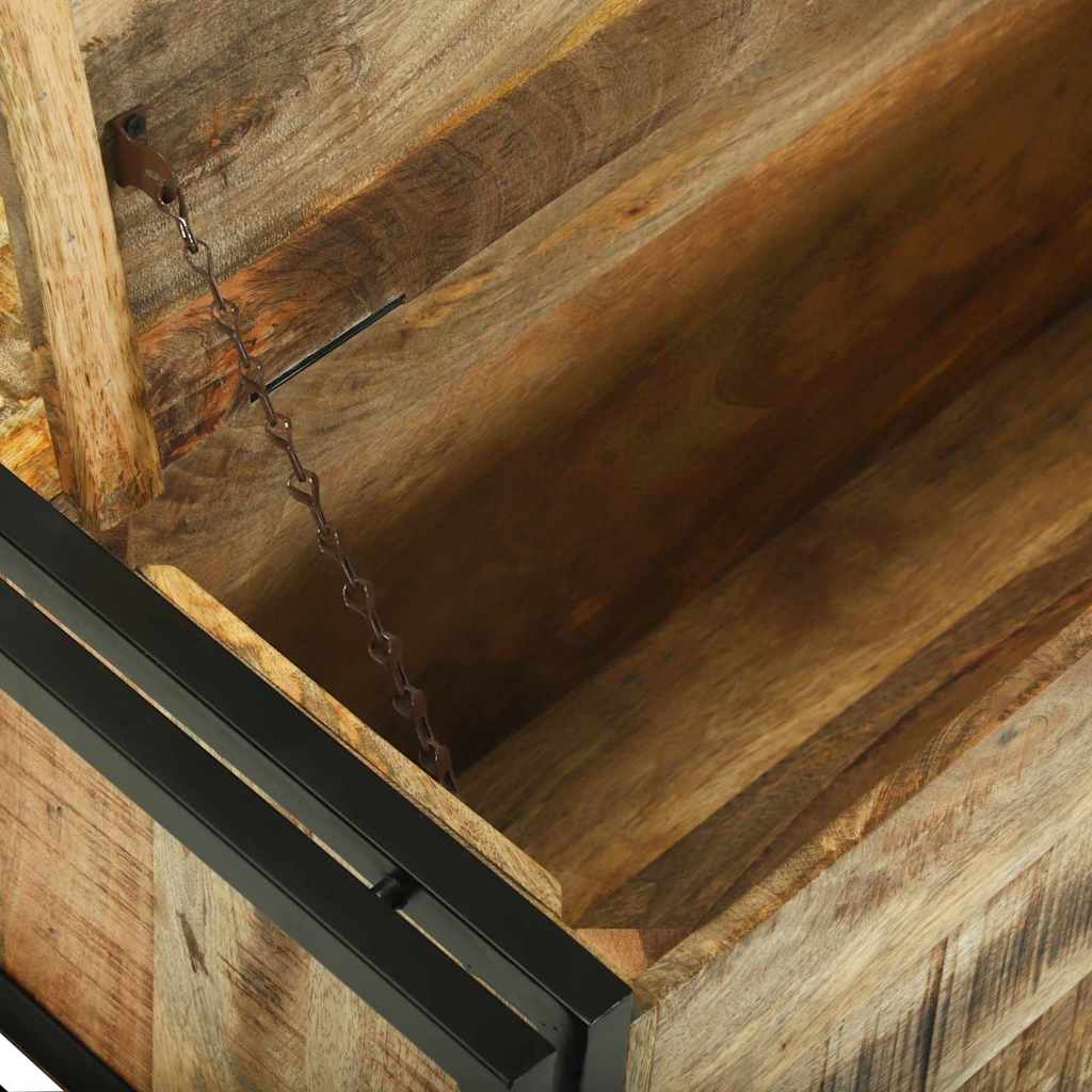 Masă de cafea cu sertar Maro Lemn masiv de mango nefinisat GartenMobel Dekor