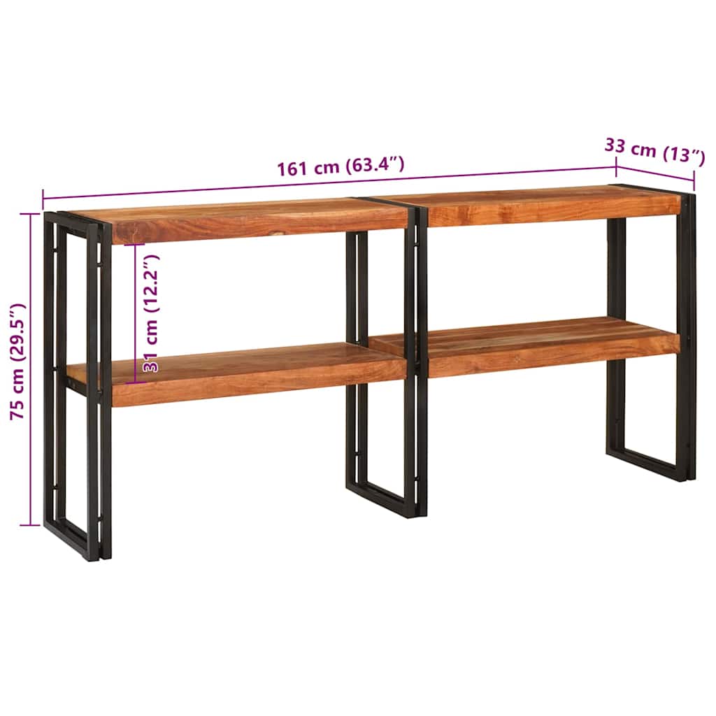 Masă de consolă Maro 160 x 33 x 75 cm lemn masiv de acacia GartenMobel Dekor