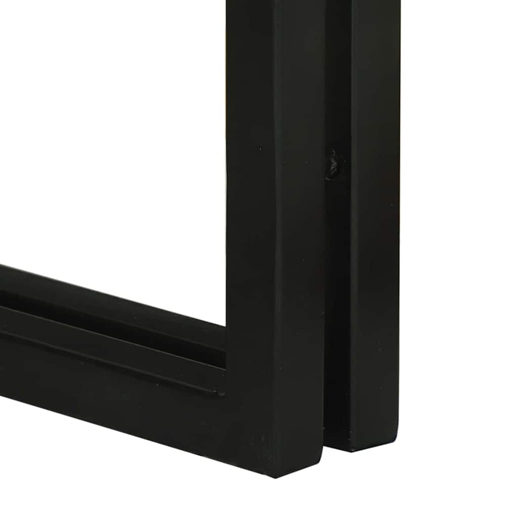 Masa de cuibărit 3 pcs Lemn solid de acacie și metal GartenMobel Dekor