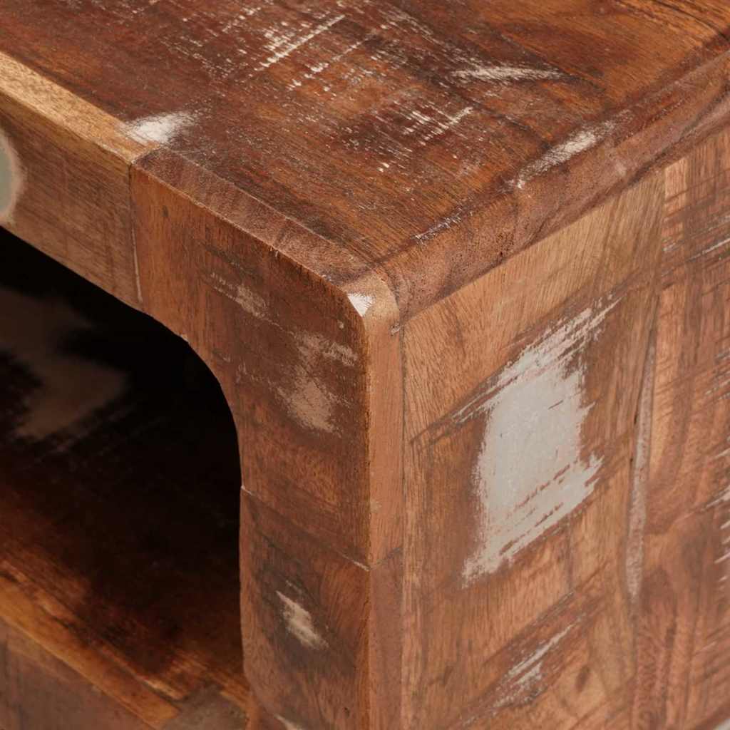 Mese de capăt Multicolour 40 x 40 x 49 cm Lemn masiv reciclat GartenMobel Dekor