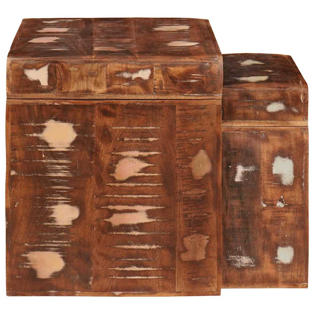 Mese de capăt Multicolour Lemn masiv reciclat GartenMobel Dekor