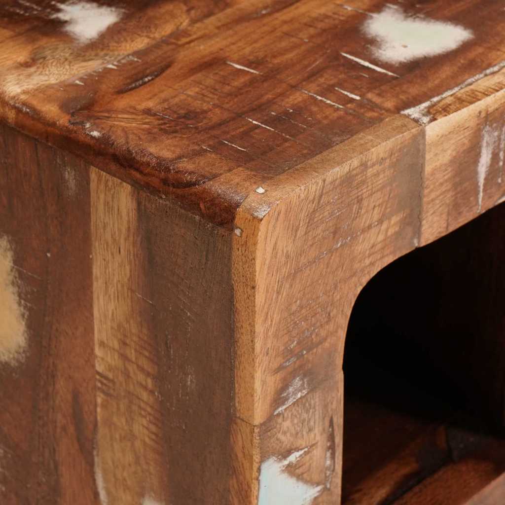 Raft pentru vin Maro 44 x 30 x 35 cm Lemn reciclat masiv GartenMobel Dekor