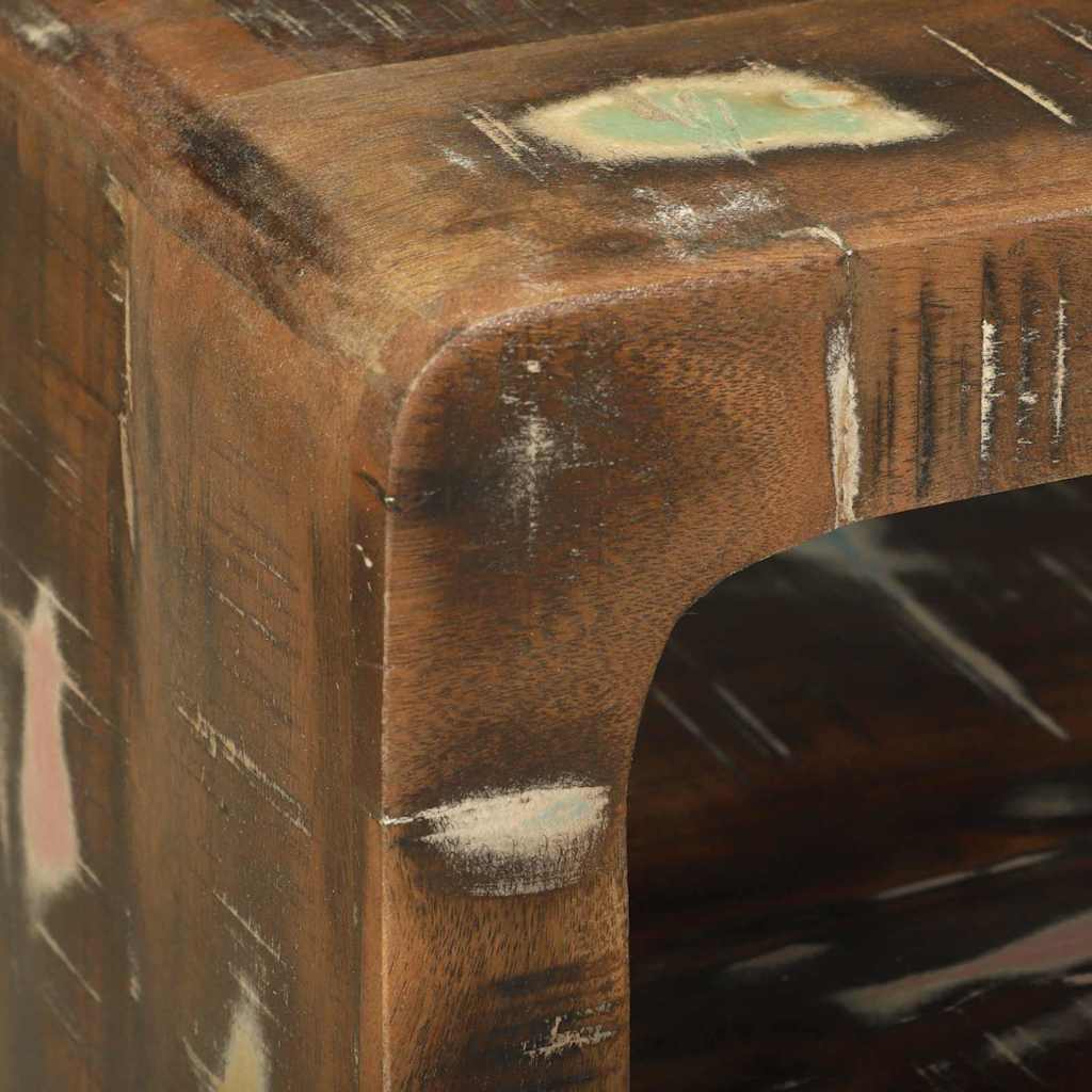 Suport TV Multicolour 100 x 32 x 36 cm Lemn masiv recuperat GartenMobel Dekor