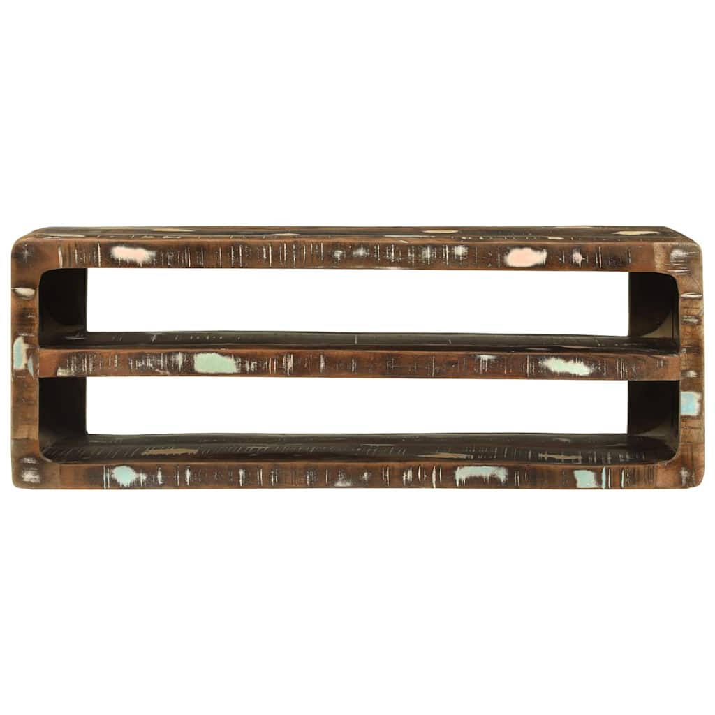 Suport TV Multicolour 100 x 32 x 36 cm Lemn masiv recuperat GartenMobel Dekor