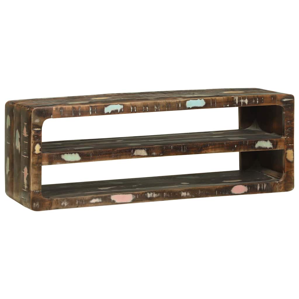 Suport TV Multicolour 100 x 32 x 36 cm Lemn masiv recuperat GartenMobel Dekor