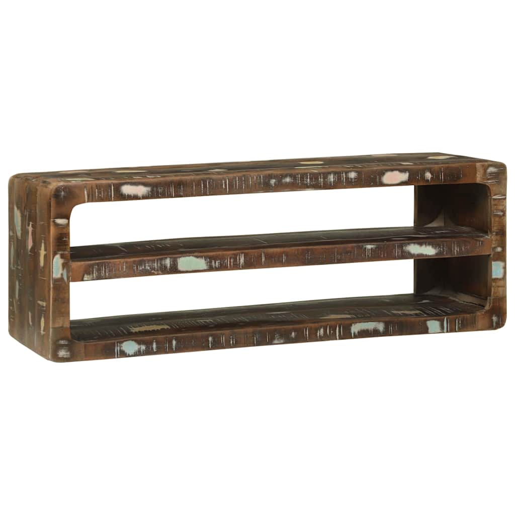 Suport TV Multicolour 100 x 32 x 36 cm Lemn masiv recuperat GartenMobel Dekor
