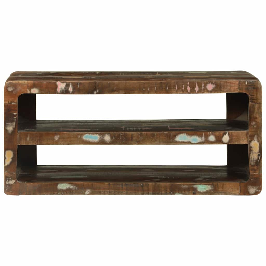 Suport TV Multicolour 80 x 32 x 36 cm Lemn masiv recuperat GartenMobel Dekor