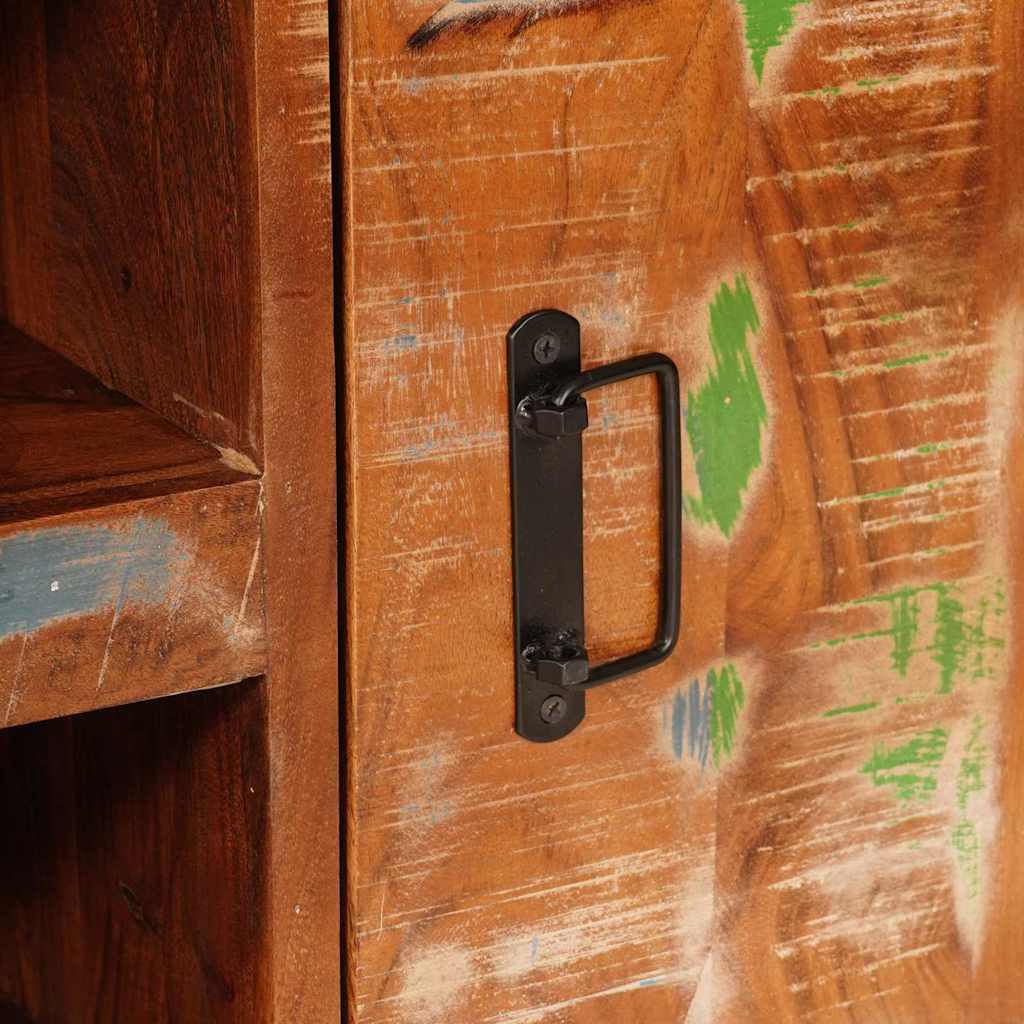 Cabinet TV Multicolour 120 x 30 x 50 cm Lemn masiv reciclat GartenMobel Dekor