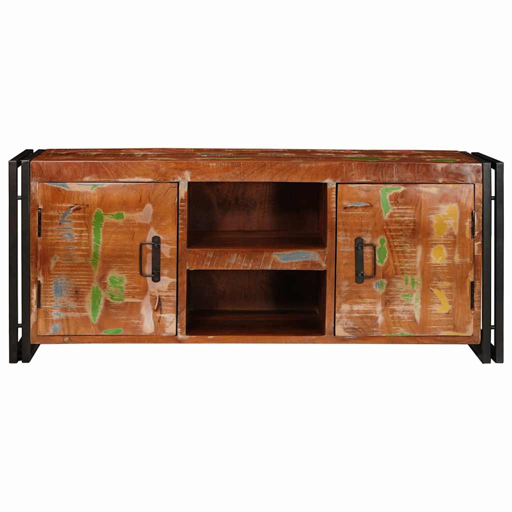 Cabinet TV Multicolour 120 x 30 x 50 cm Lemn masiv reciclat GartenMobel Dekor