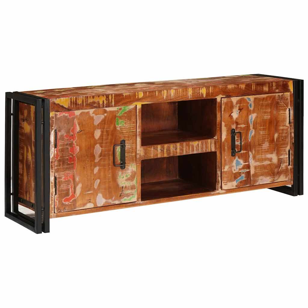 Cabinet TV Multicolour 120 x 30 x 50 cm Lemn masiv reciclat GartenMobel Dekor