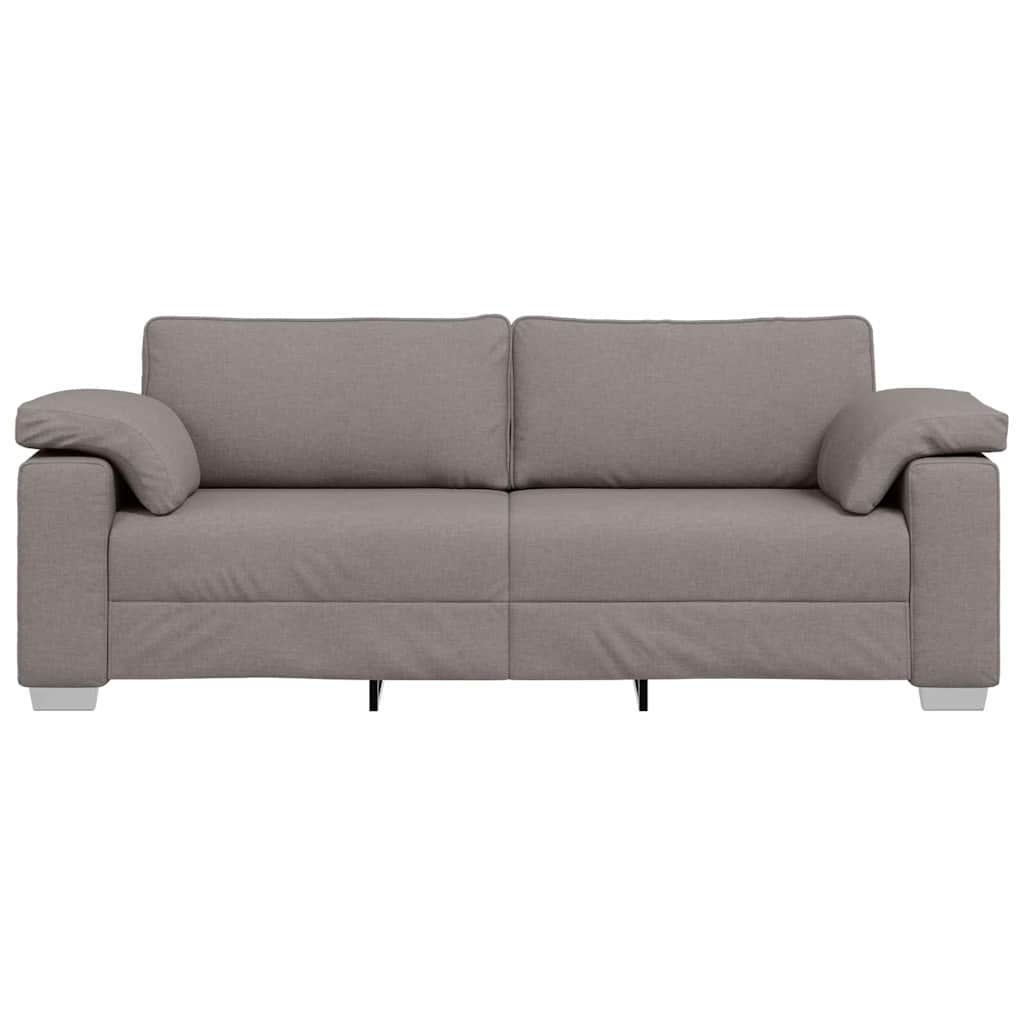 Canapea cu pernă Gri taupe 219 x 77 x 82 cm țesătură GartenMobel Dekor