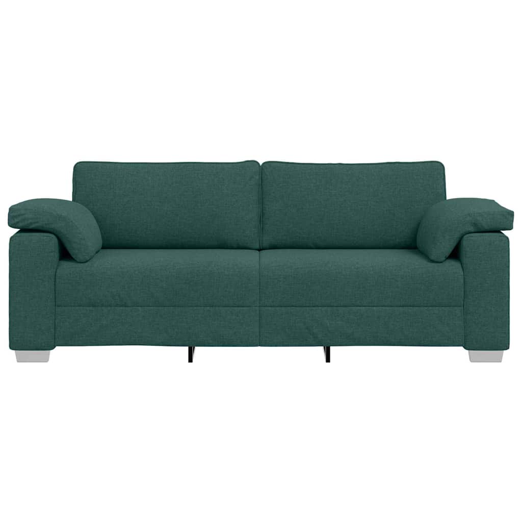 Canapea cu pernă Verde închis 219 x 77 x 82 cm țesătură GartenMobel Dekor