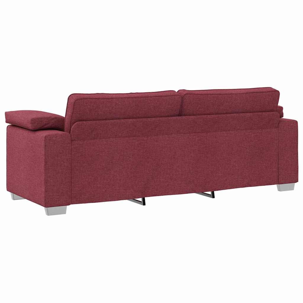 Canapea cu pernă bordo 219 x 77 x 82 cm țesătură GartenMobel Dekor