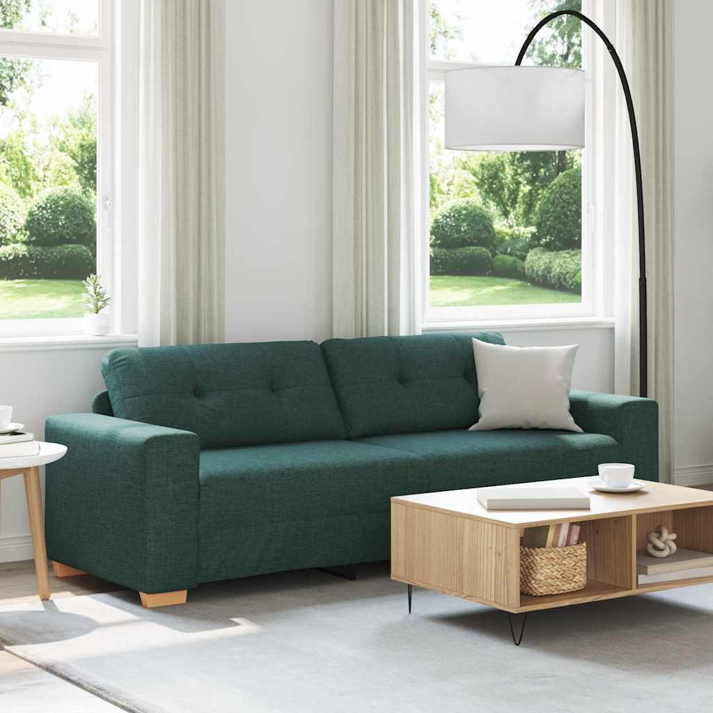 Canapea pentru două persoane cu pernă Verde închis țesătură GartenMobel Dekor