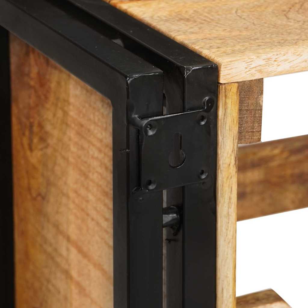 Raft pentru vin 100 x 45 x 33 cm Lemn de Mango Solid și Şlefuit GartenMobel Dekor