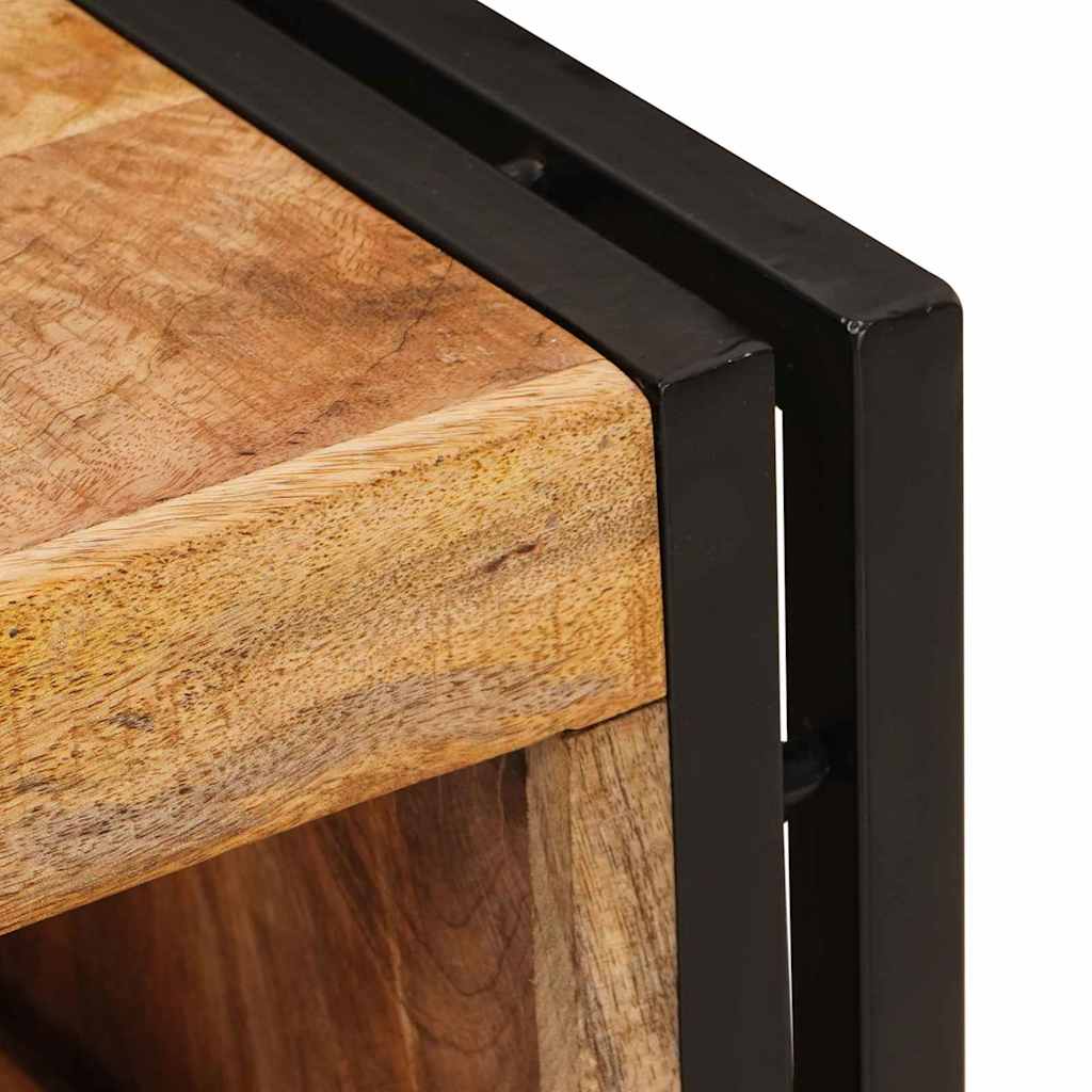 Raft pentru vin 100 x 45 x 33 cm Lemn de Mango Solid și Şlefuit GartenMobel Dekor