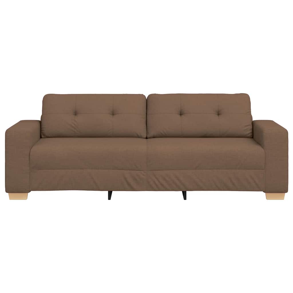 Sofa cu 3 locuri cu pernă Maro țesătură GartenMobel Dekor