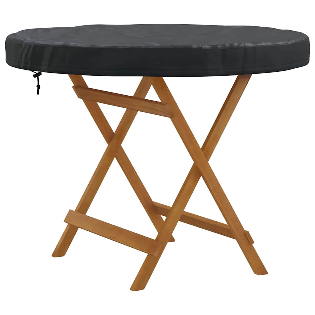 Husă pentru masă exterioară Negru 92 x 92 x 10 cm material 420D GartenMobel Dekor