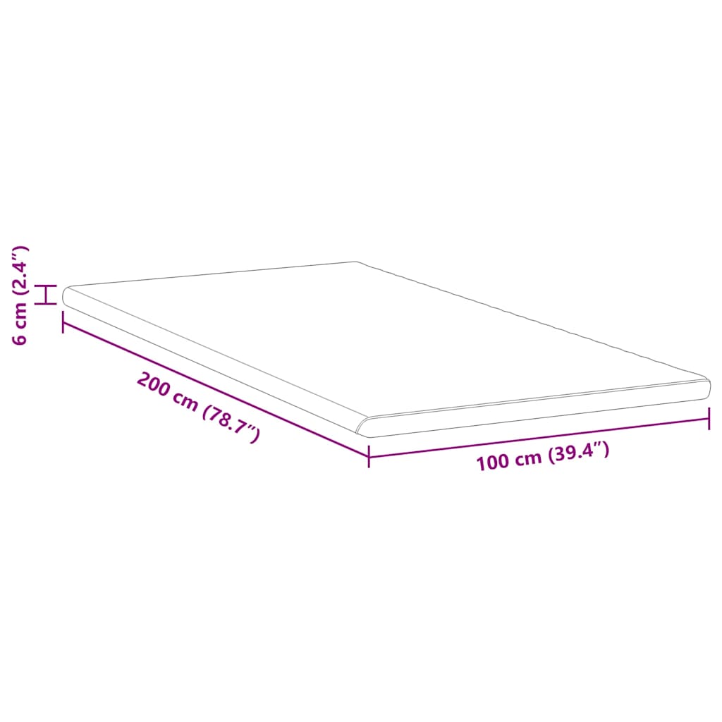 Păturile pentru saltea Alb și Verde 100 x 200 cm GartenMobel Dekor